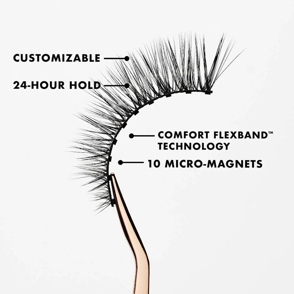 MoxieLash Silk Honey Faux Lash Kit with Tweezers and Eyeliner NEW - Picture 3 of 8